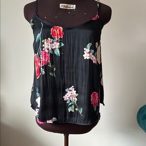Old Navy Black Pleated Camisole